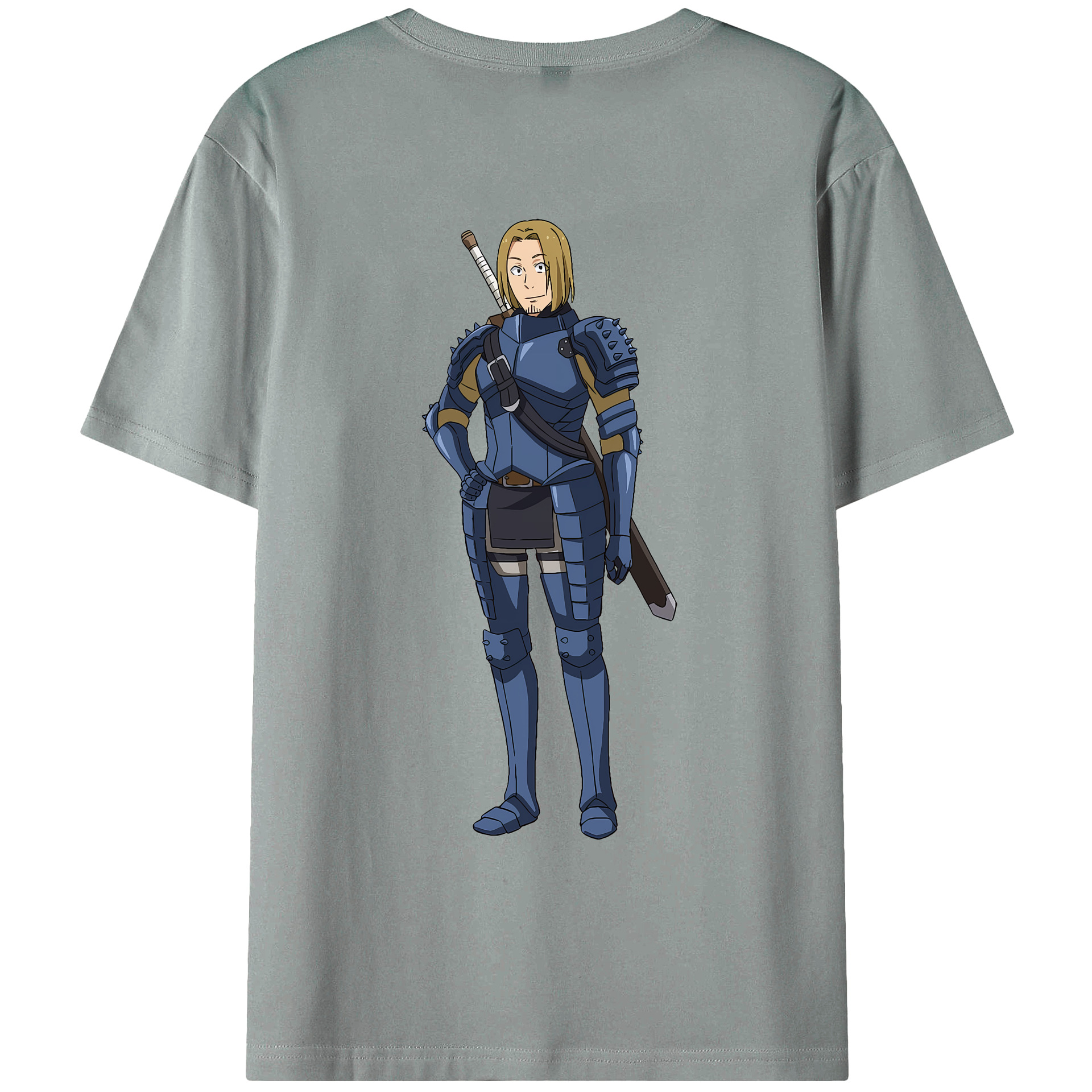 （画像用） 転スラ Regarding Reincarnated to Slime 綿100％ メンズ半袖Tシャツ（バックプリント） 通気性